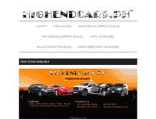 Tablet Screenshot of highendcars.ph